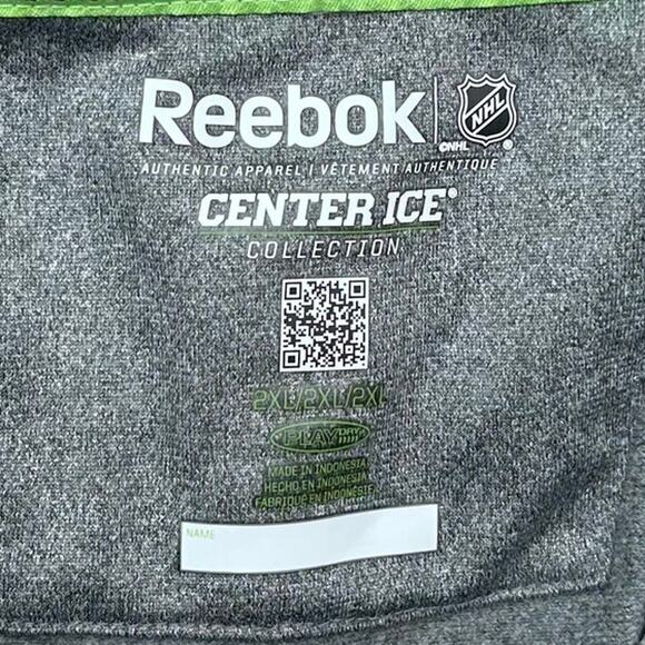 Reebok LA Kings Lightweight Full Zip Hoodie Jacket Gray and Black 2XL Center Ice - Picture 5 of 7